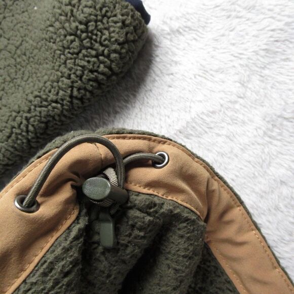 The North Face Hoody Womens XS Green Pockets 1/2 Zip Campshire Deep Pile Fleece - Picture 7 of 12